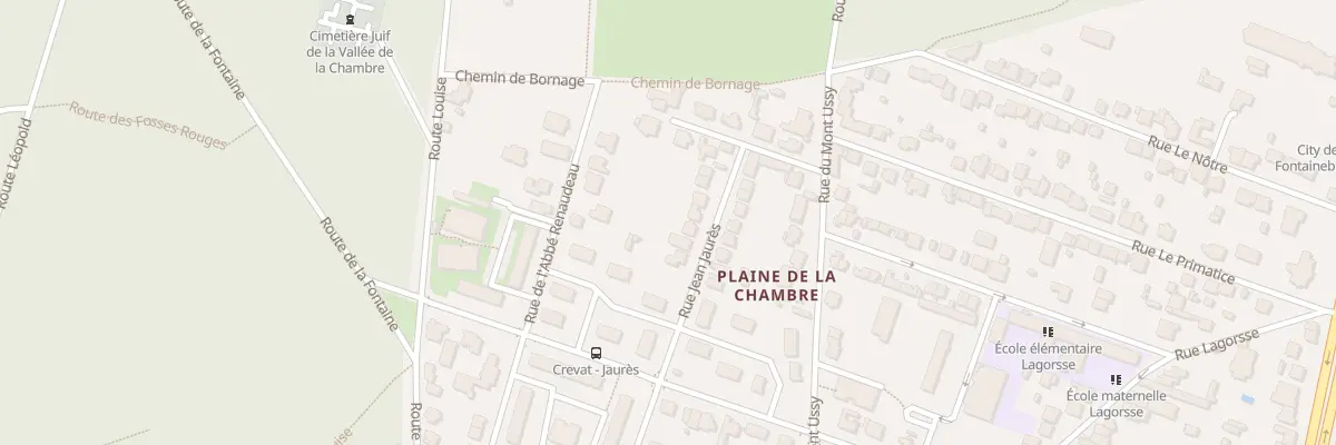 Plan du 35 Rue Jean Jaures à Fontainebleau