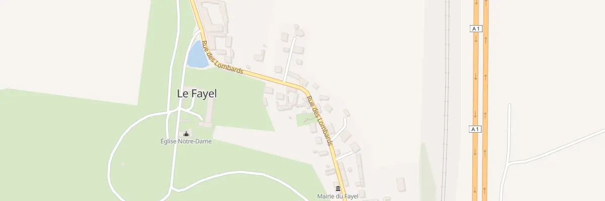 Plan du 434 Rue des Lombards au Fayel