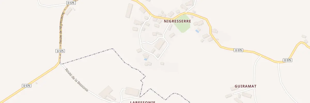 Plan du 5203 Nigresserre à Thérondels