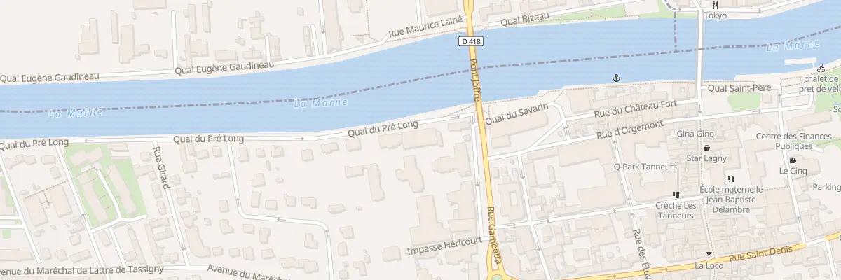 Plan du 7 Quai du Pré Long à Lagny-sur-Marne