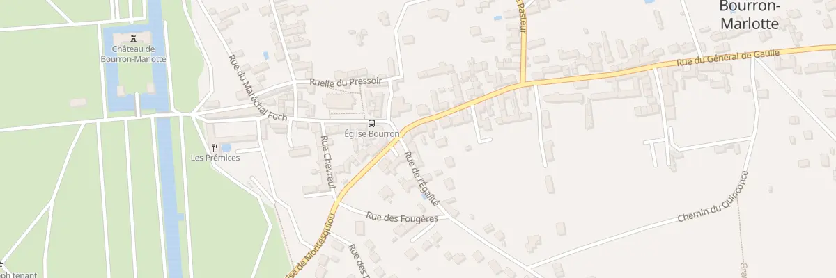 Plan du 36 Rue du Gen de Gaulle à Bourron-Marlotte