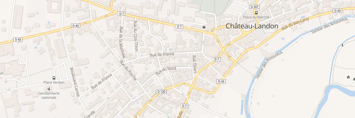 Plan du 5 Rue de France à Château-Landon
