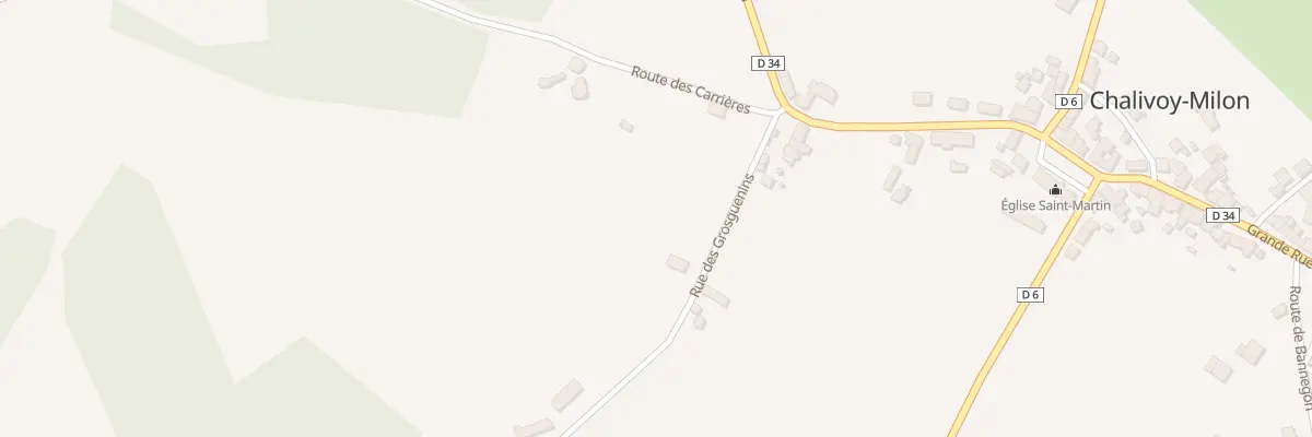 Plan du 2 Rue des Grosguenins à Chalivoy-Milon