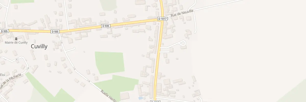 Plan du 27 Rte de Flandre à Cuvilly