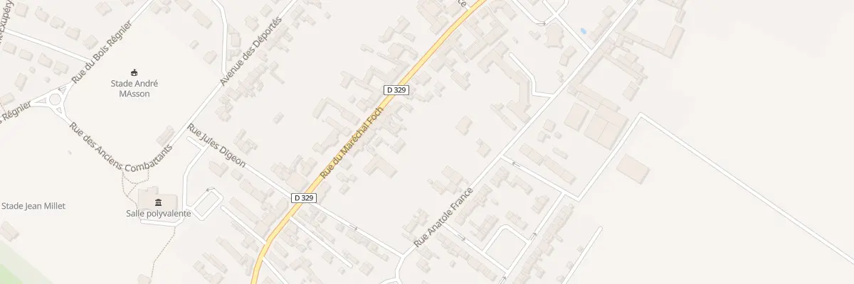 Plan du 25 Rue du Maréchal Foch à Rosières-en-Santerre