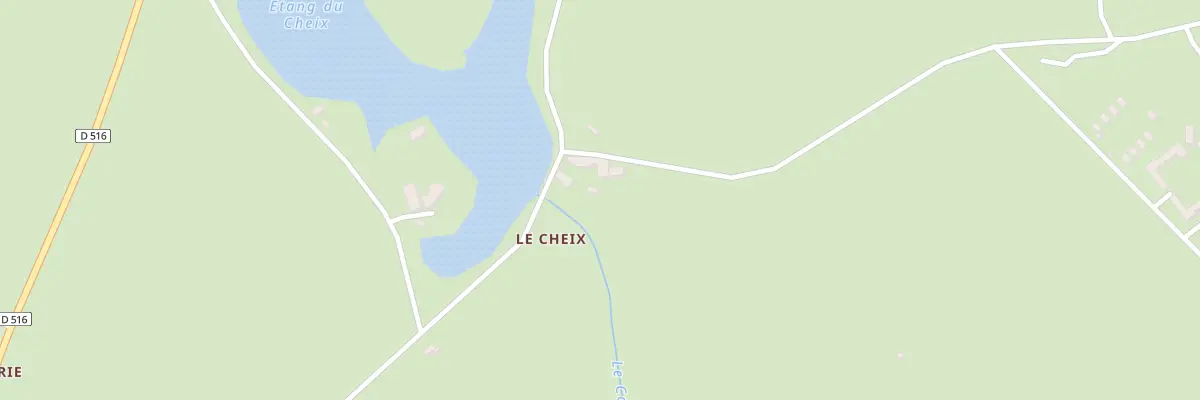 Plan du 5008 Etang du Cheix à Biollet