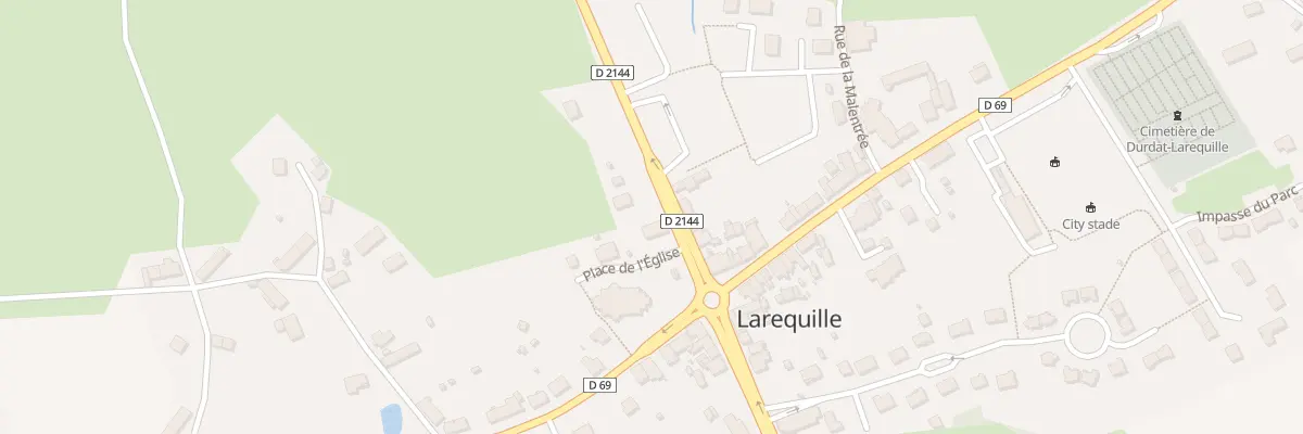 Plan du 2 Pl de l’Église à Durdat-Larequille