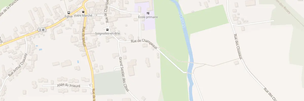 Plan du 10 Rue de Champeaux à Soignolles-en-Brie