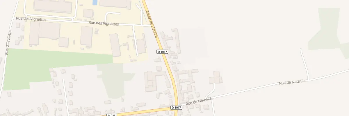Plan du 58 Rte de Flandre à Cuvilly
