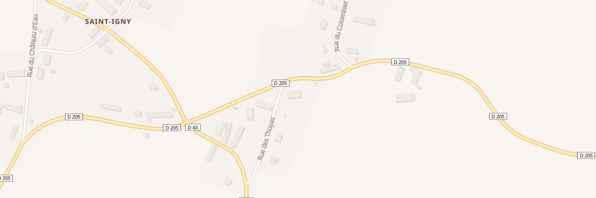 Plan du 1 Rue des Thuyas à Gron