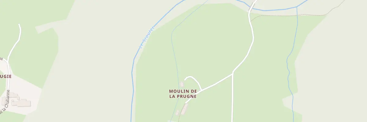 Plan du 5170 La Prugne à Miremont