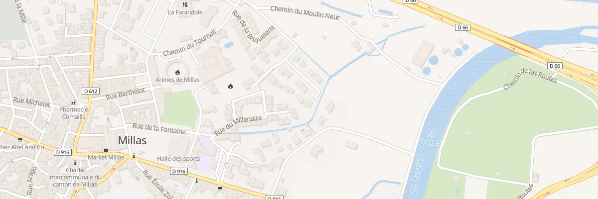 Plan du 30 Imp Alphonse Daudet à Millas