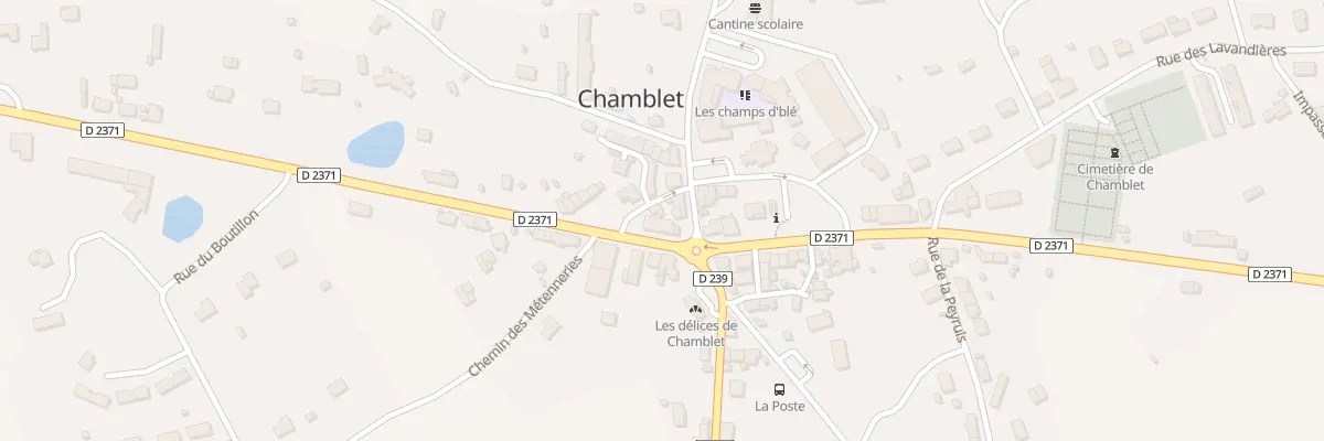 Plan du 8 Rte de Montluçon à Chamblet