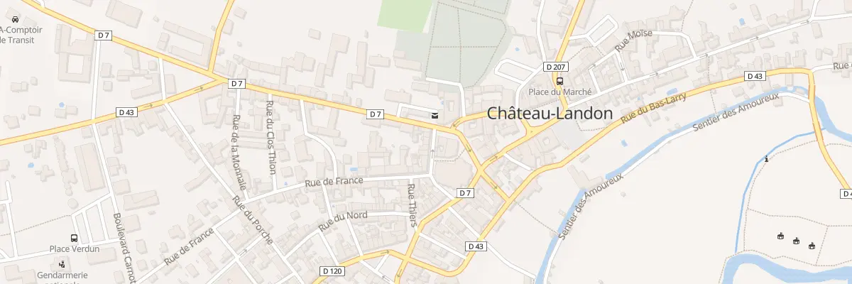 Plan du 6 Rue de Nemours à Château-Landon