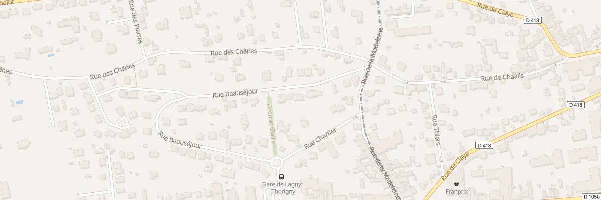 Plan du 36 Rue Beauséjour à Pomponne