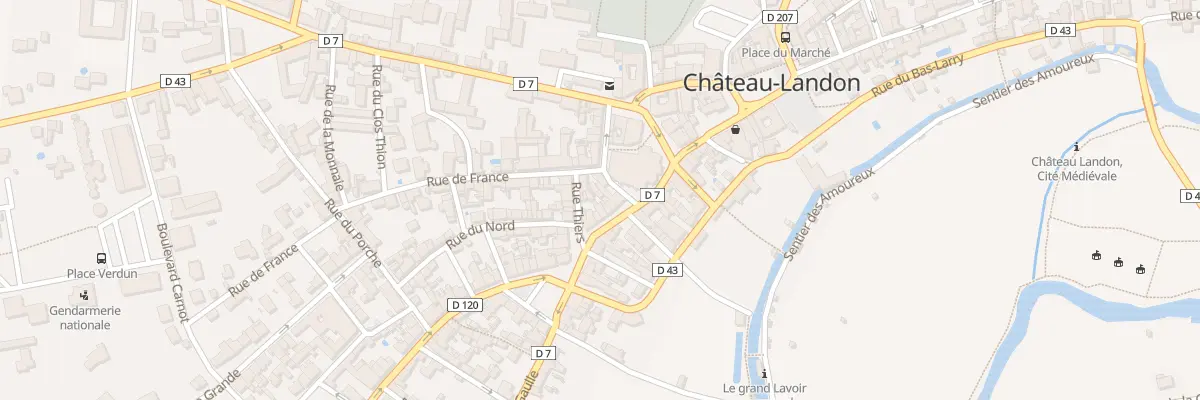 Plan du 10 Rue Jean Galland à Château-Landon