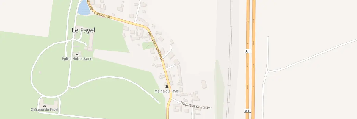 Plan du 525 Rue des Lombards au Fayel