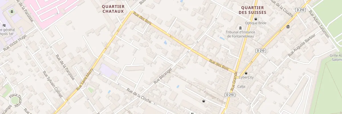 Plan du 29 Rue Béranger à Fontainebleau