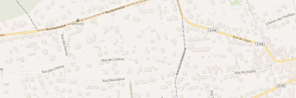 Plan du 14 Rue des Chênes à Pomponne