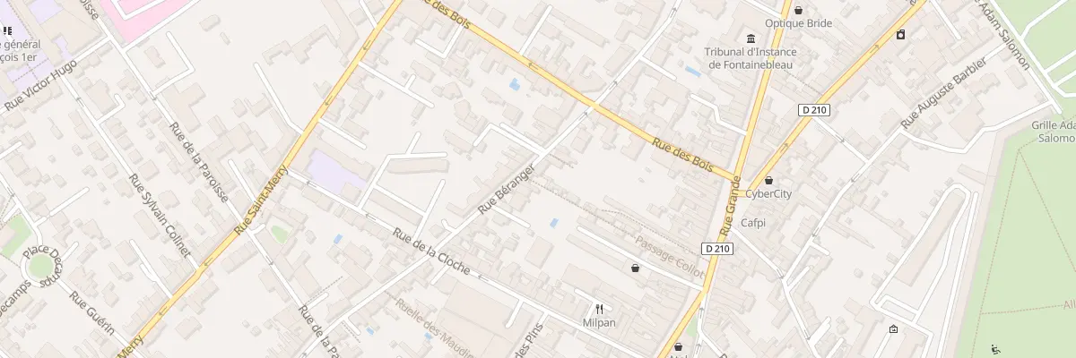 Plan du 48 Rue Béranger à Fontainebleau