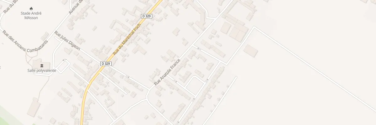 Plan du 29 Rue Anatole France à Rosières-en-Santerre