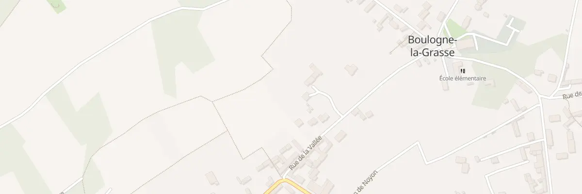 Plan du 12 Rue de la Vallée à Boulogne-la-Grasse