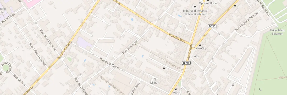 Plan du 48B Rue Béranger à Fontainebleau