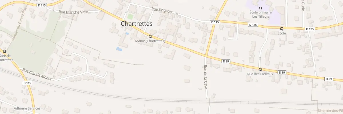 Plan du 68 Rue Georges Clémenceau à Chartrettes