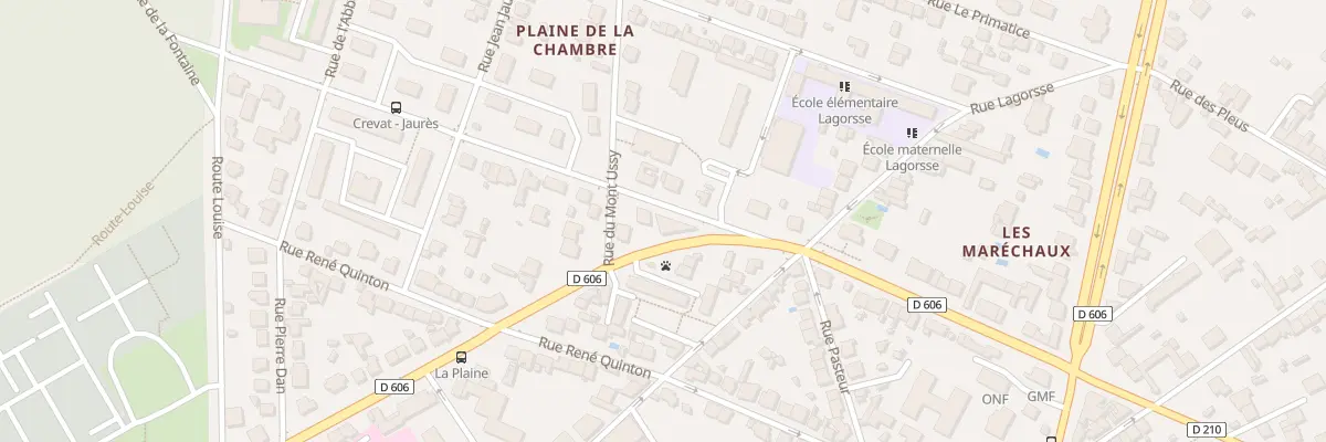 Plan du 26 Bd du Maréchal Joffre à Fontainebleau
