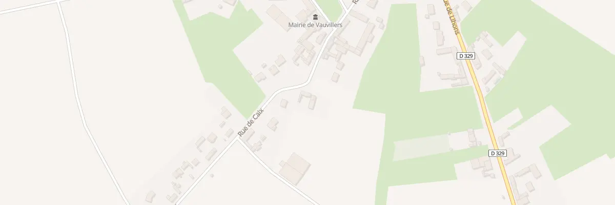 Plan du 13 Rue de Caix à Vauvillers