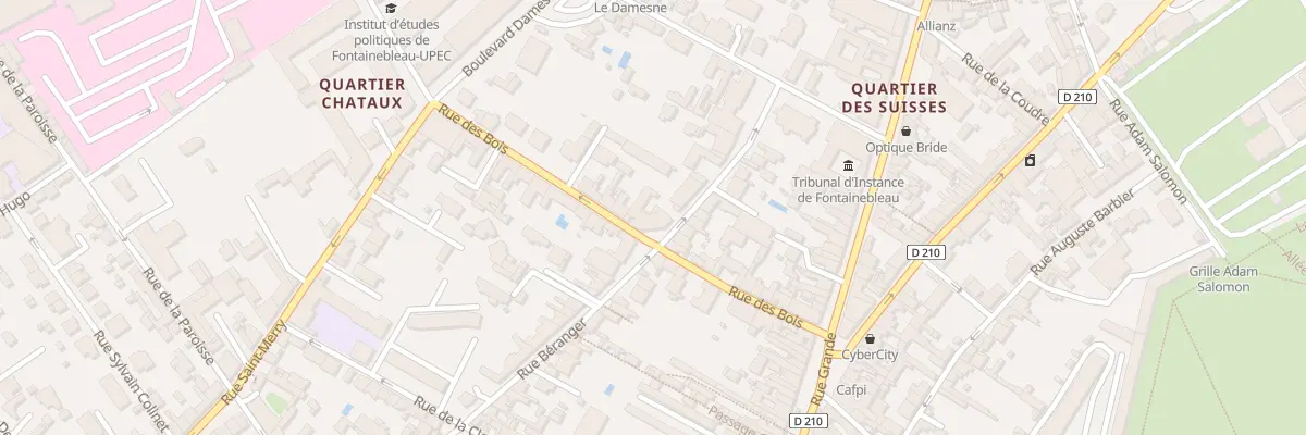 Plan du 20 Rue des Bois à Fontainebleau