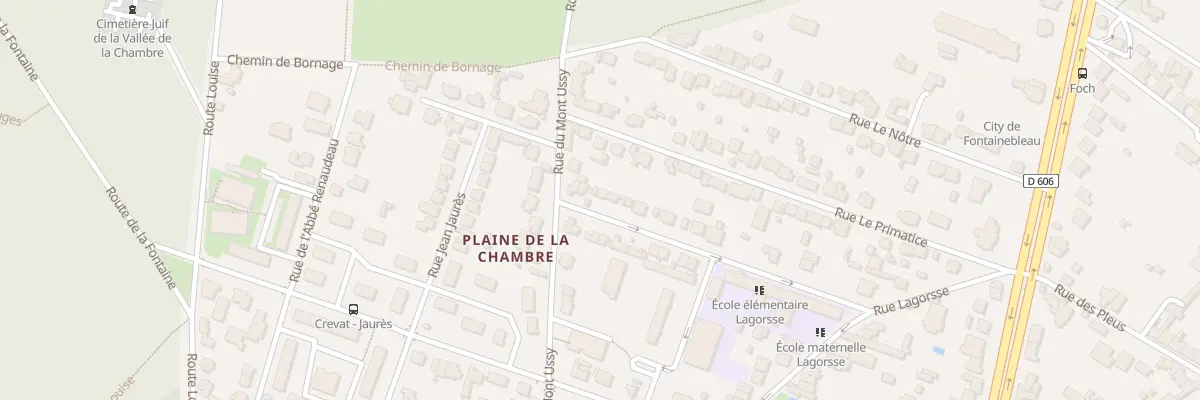 Plan du 3 Rue Emile Cheysson à Fontainebleau