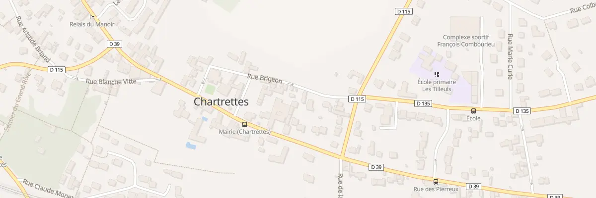 Plan du 12 Rue Edouard Brigeon à Chartrettes