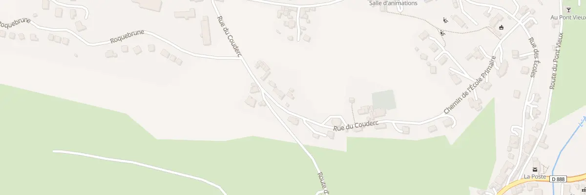 Plan du 235 Rte du Couderc à Montrozier