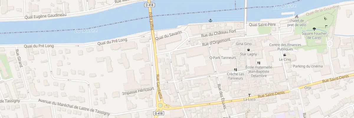 Plan du 1 Rue Saint Sauveur à Lagny-sur-Marne