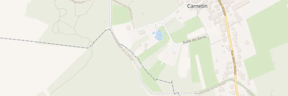 Plan du 2B Rle des Platrières à Carnetin