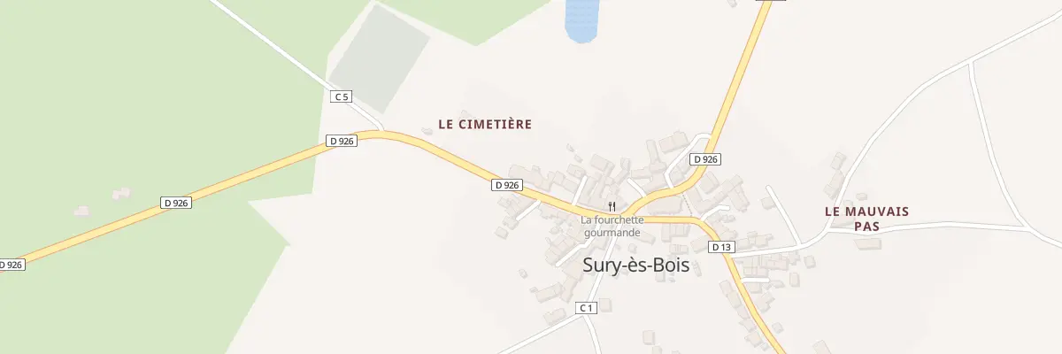 Plan du 8 Rue de Vailly à Sury-ès-Bois