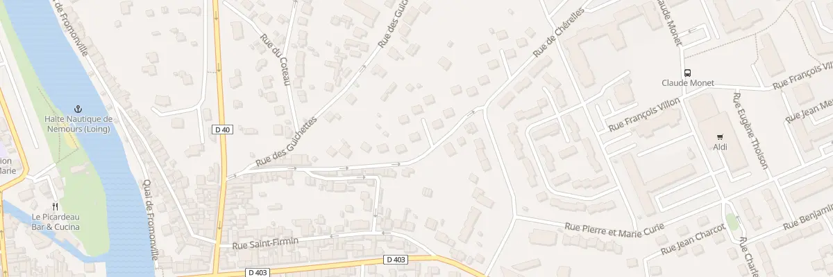 Plan du 25 Rue de Chérelles à Nemours
