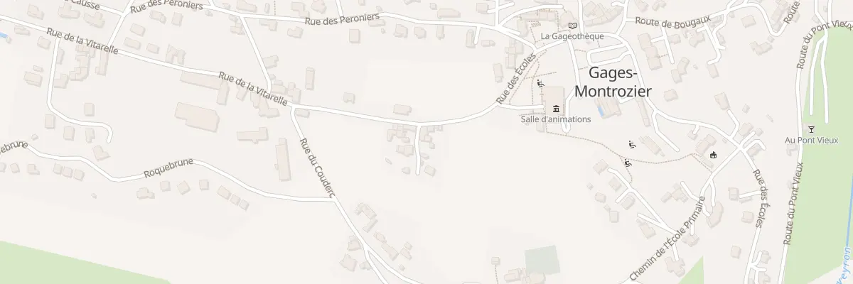 Plan du 5080 Gages le Haut à Montrozier