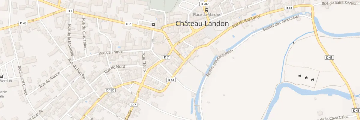 Plan du 2 Rue Notre Dame à Château-Landon