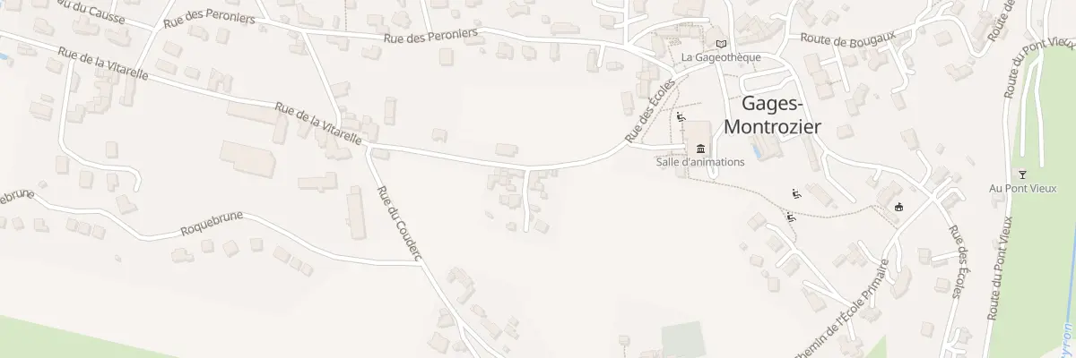 Plan du 815 Rue des Ecoles à Montrozier