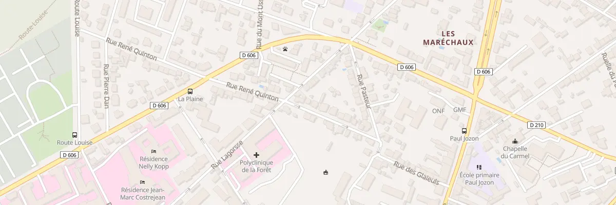Plan du 16 Rue Corot à Fontainebleau