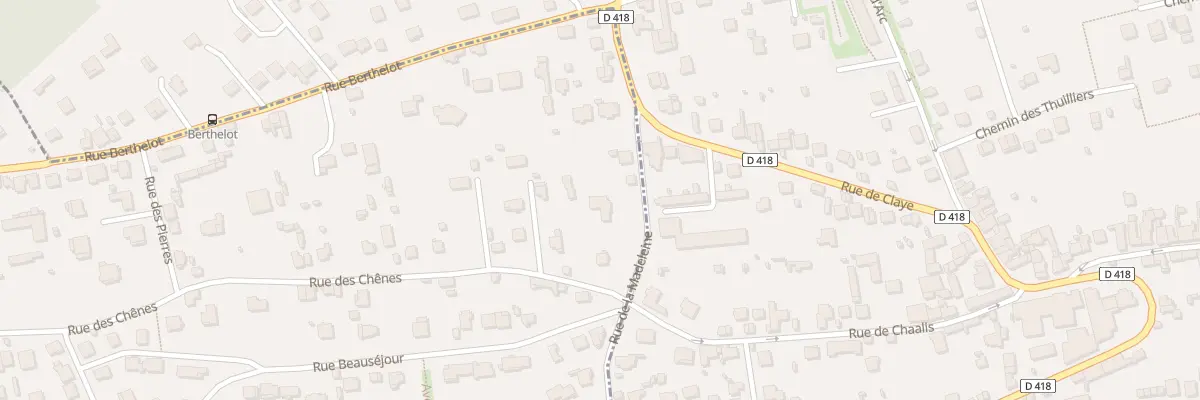 Plan du 2 Rue des Chênes à Pomponne