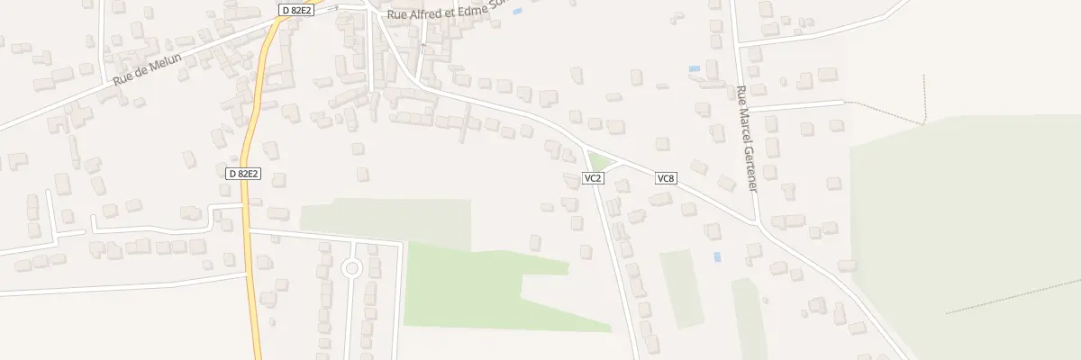 Plan du 2 Che du Canal de la Madeleine à Maincy