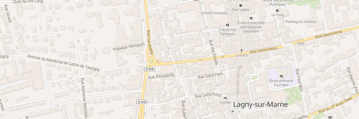 Plan du 28 Rue Gambetta à Lagny-sur-Marne