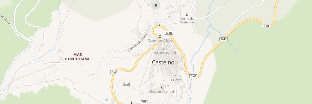 Plan du 3 Cae de la Muralla à Castelnou