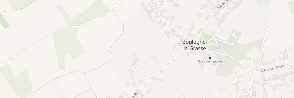 Plan du 4 Rue de la Vallée à Boulogne-la-Grasse
