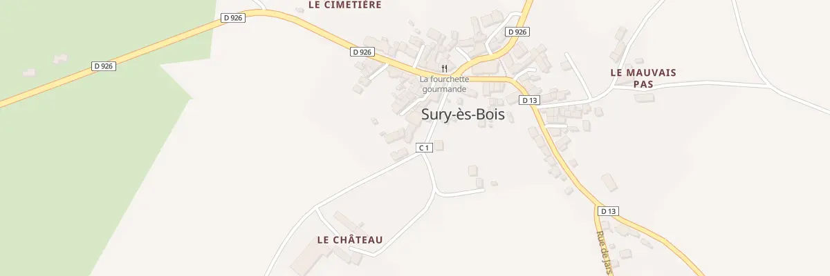 Plan du 8 Rue de Thou à Sury-ès-Bois