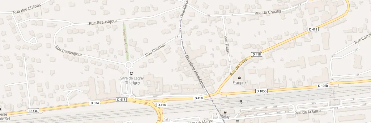 Plan du 15 Rue de la Madeleine à Pomponne