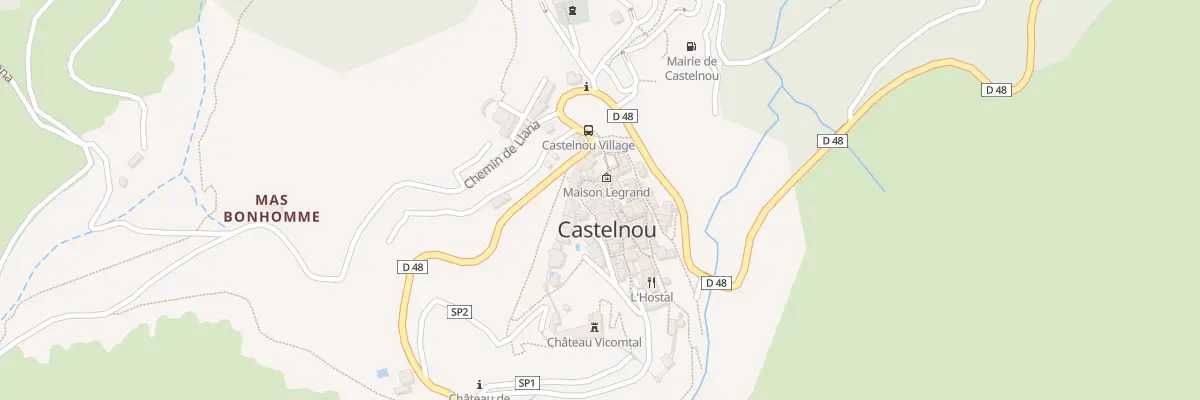 Plan du 2 Cae de la Muralla à Castelnou